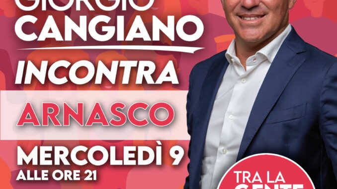 Cangiano incontro elettorale ad Arnasco