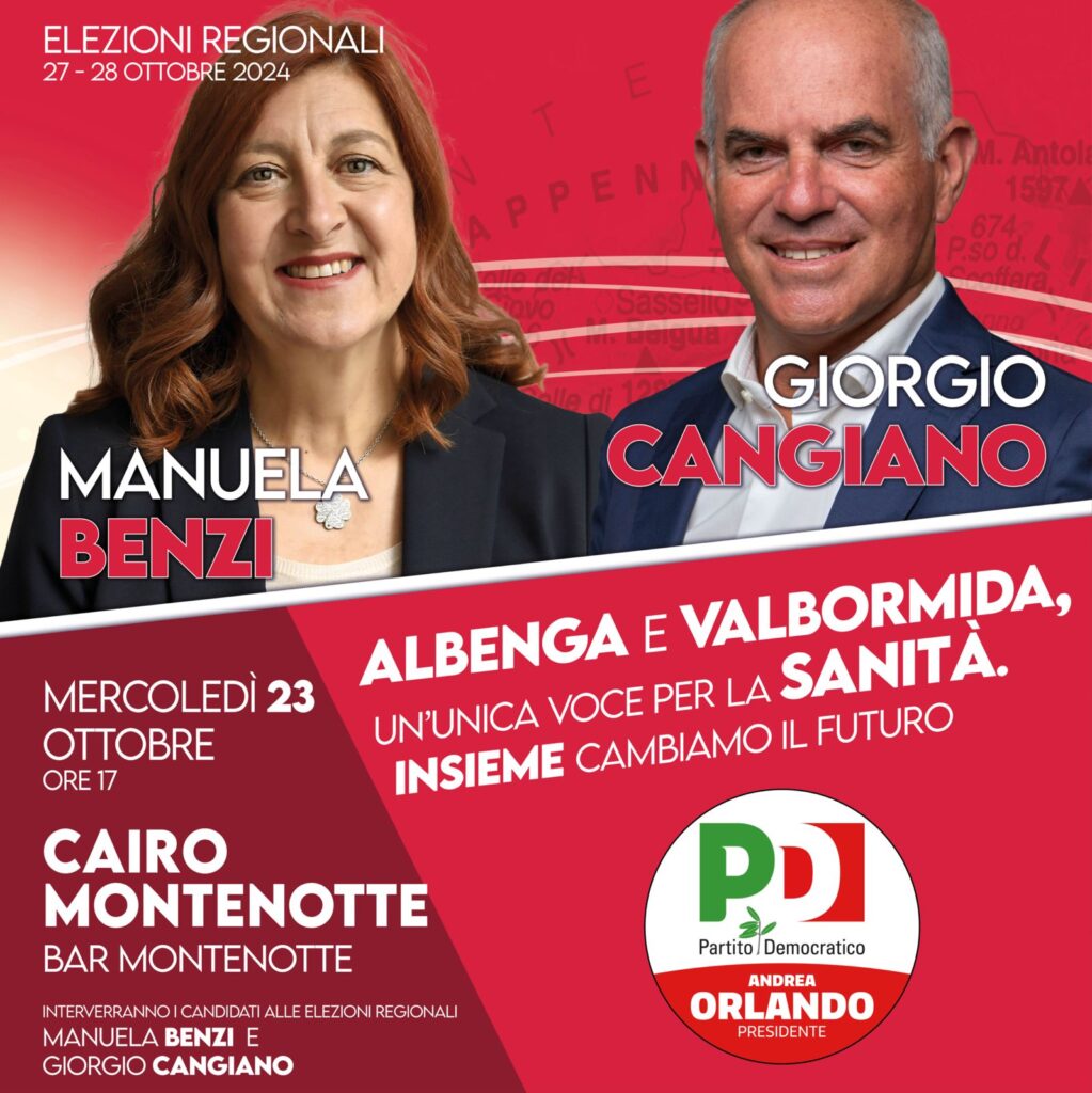 Cangiano e Benzi a Cairo Montenotte