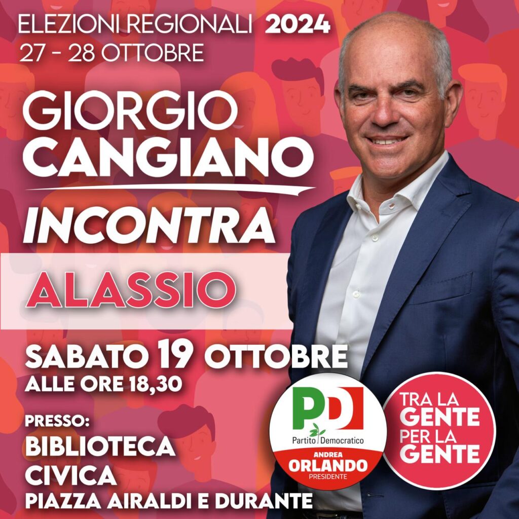 Cangiano incontro ad Alassio