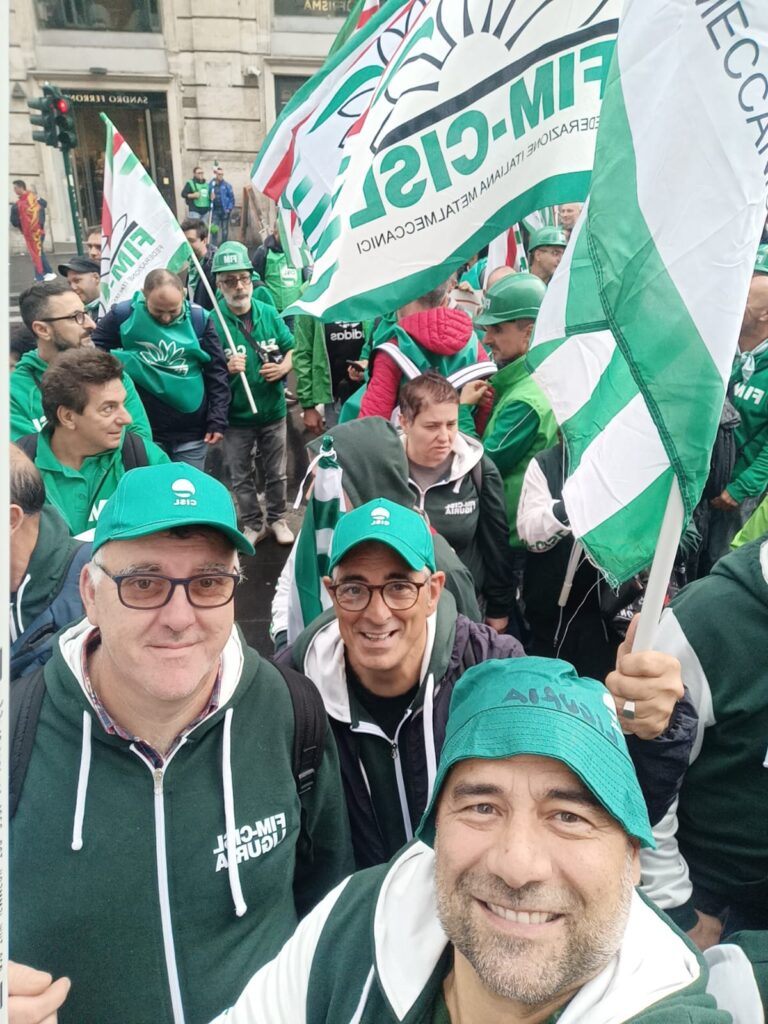 
Fim Liguria e Savona con Cisl Liguria a Roma per lo sciopero