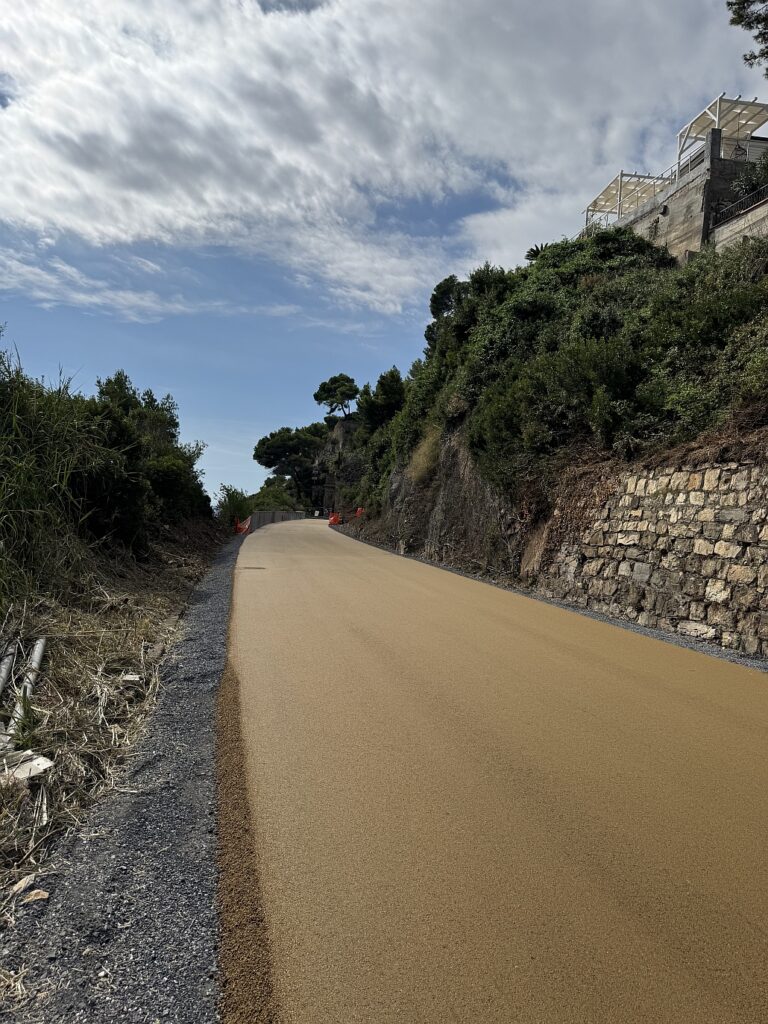 Pista ciclabile Andora lavori