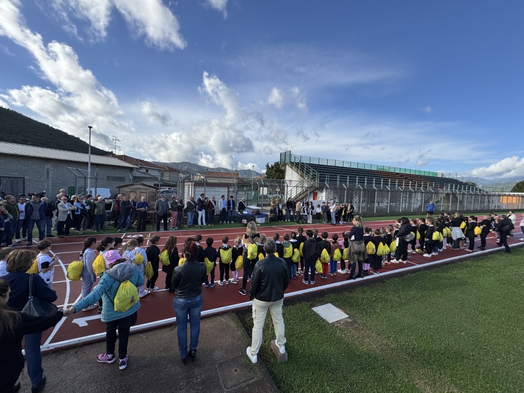 inaugurazione pista atletica a Villanova d-Albenga 