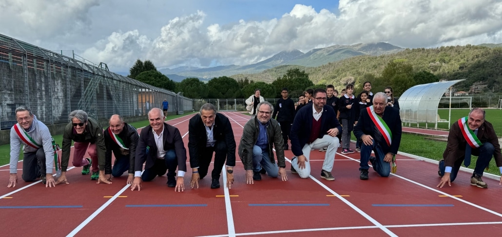inaugurazione pista atletica a Villanova d-Albenga 