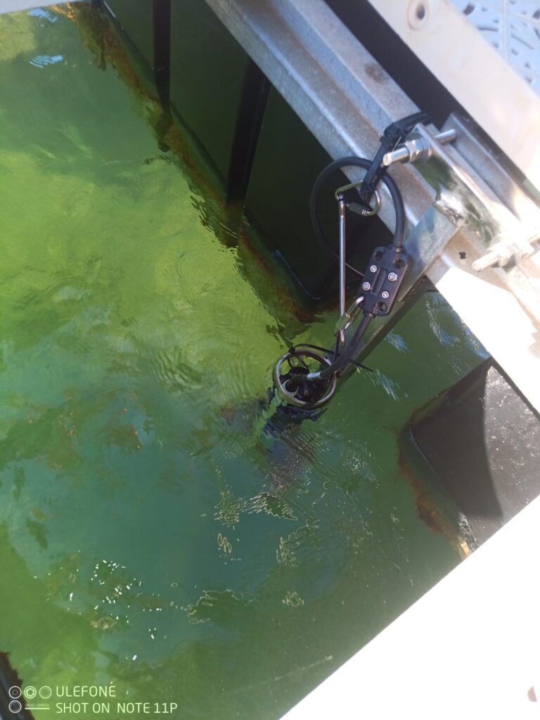 sonda installata sul pontile
