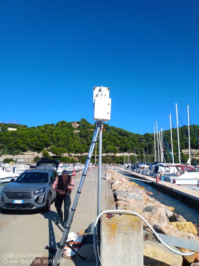 sonda installazione al Porto di Andora