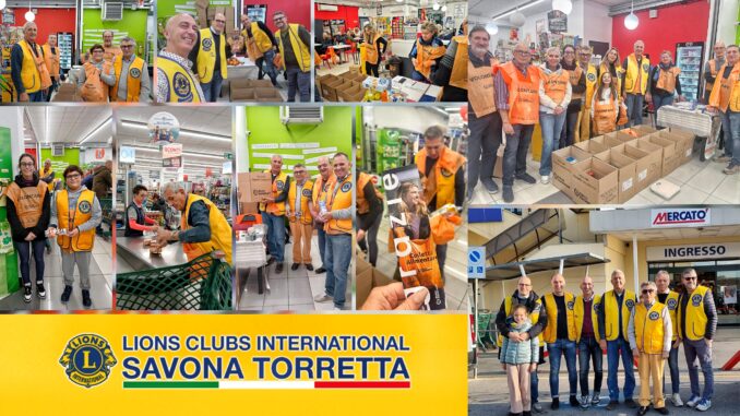 Lions Club Savona Torretta Colletta alimentare 2024