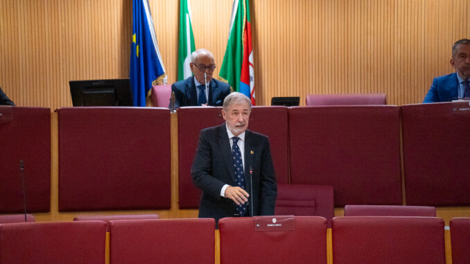 insediamento Consiglio regionale Bucci