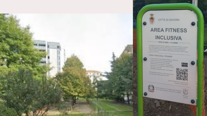 inaugurazione area fitness a Savona