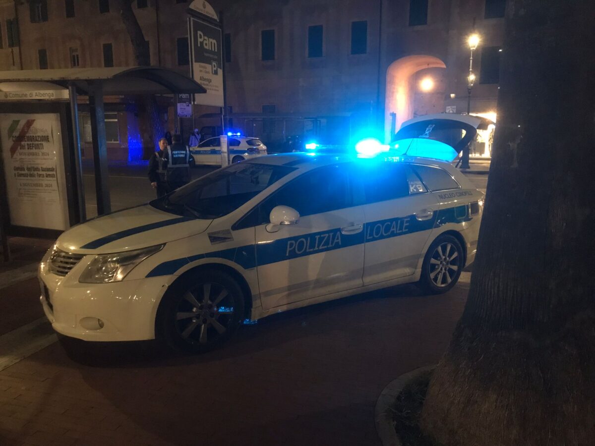 servizio antidroga polizia locale Albenga