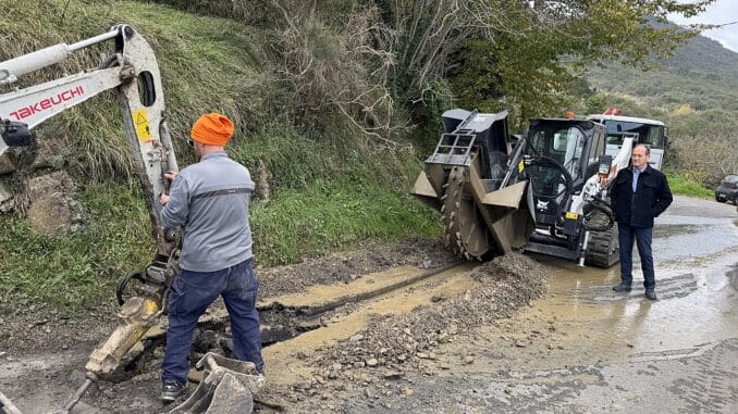 sopralluogo a Conna sindaco Andora