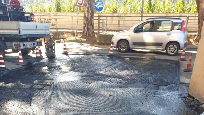 via Paccini lavori ad Albenga