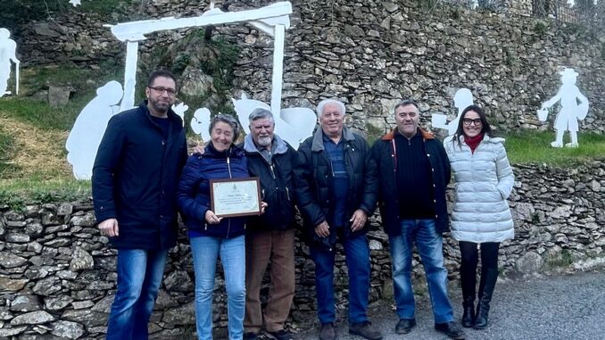 Il Presepe silhouette tra gli ulivi di Garlenda premiato dall’Amministrazione comunale