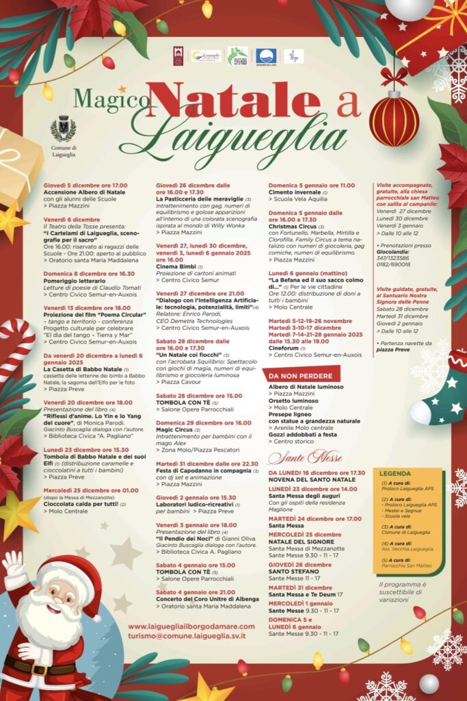 calendario eventi natalizi laigueglia