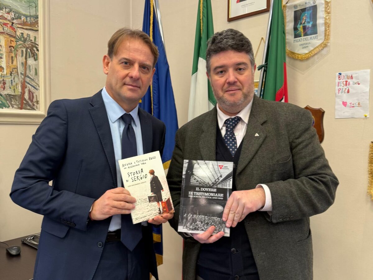 libri olocausto incontro in Regione Liguria Scajola e Falco