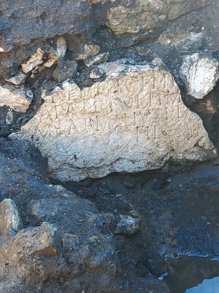 Scavo archeologico Priamar Savona - l-epigrafe