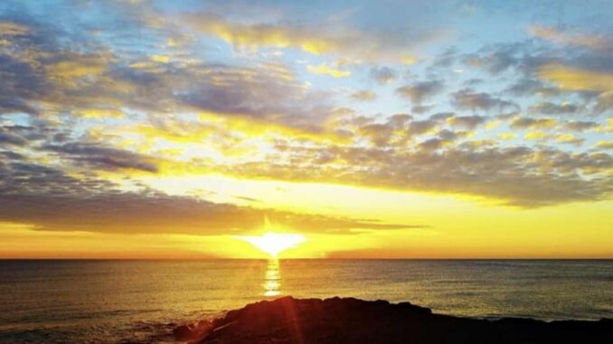 l'alba quieta del mare