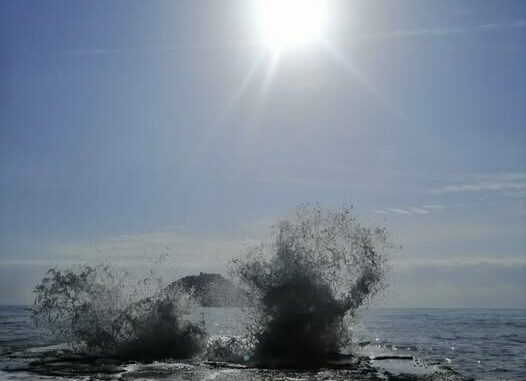 le onde verso il cielo