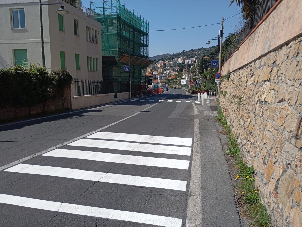 Nuovo attraversamento pedonale in via Giancardi
