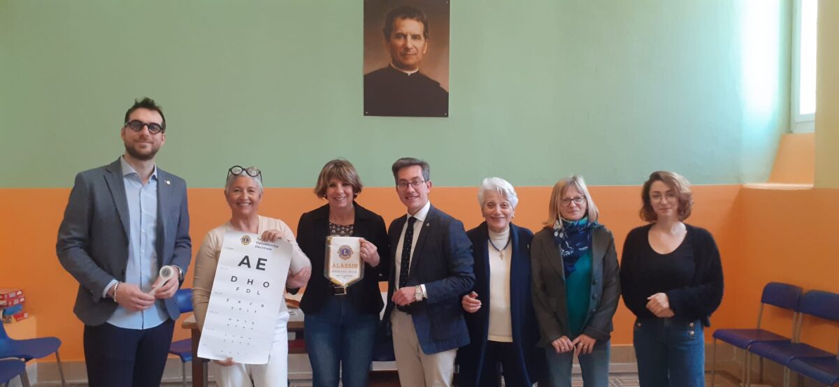 Prevenzione visiva donazione Lions Club Alassio