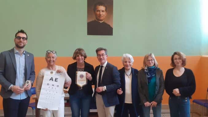 Prevenzione visiva donazione Lions Club Alassio