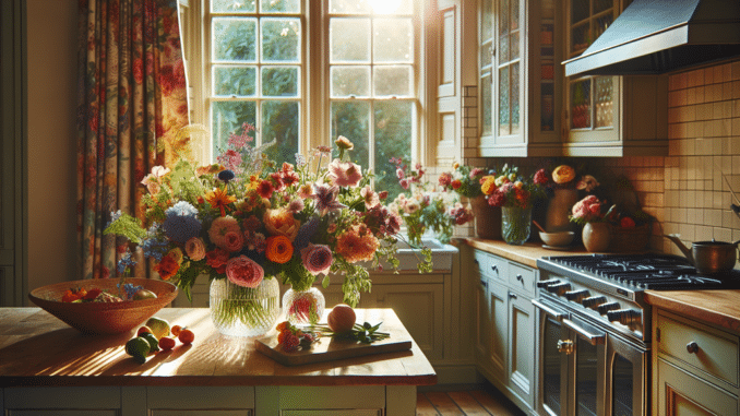 cucina coi fiori