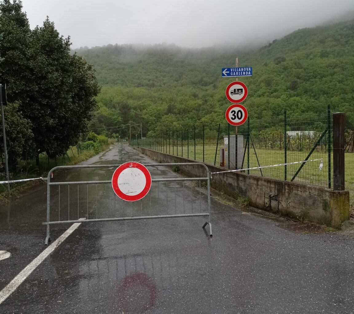 strada chiusa ortovero-villanova