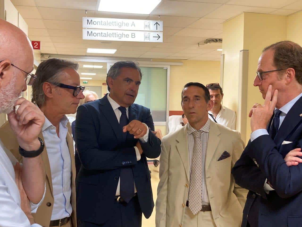 ’assessore alla Sanità di Regione Liguria Massimo Nicolò visita gli ospedali