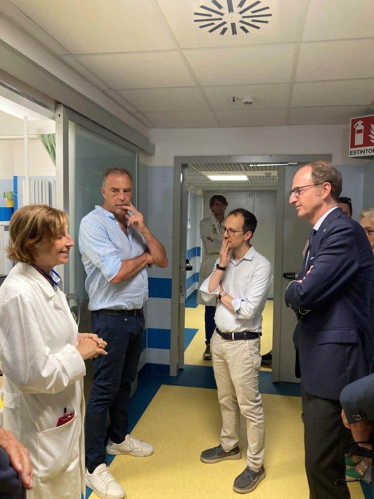’assessore alla Sanità di Regione Liguria Massimo Nicolò visita gli ospedali