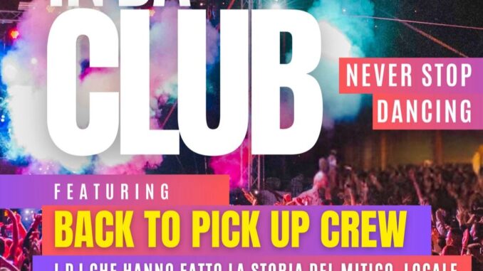 Concerto BACK TO PICK UP CREW 01 AGOSTO locandina