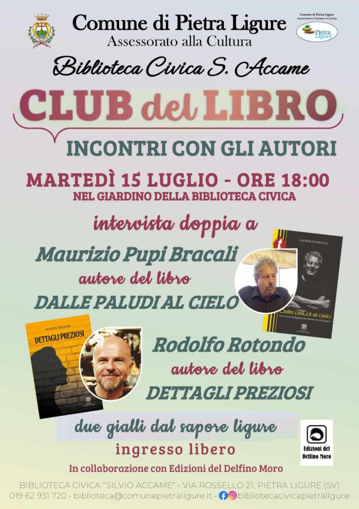Locandina Club del libro Pietra Ligure 2025