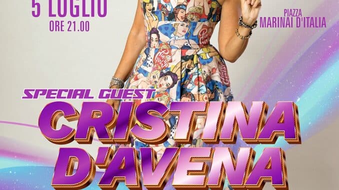 Locandina cristina d-avena a Borghetto