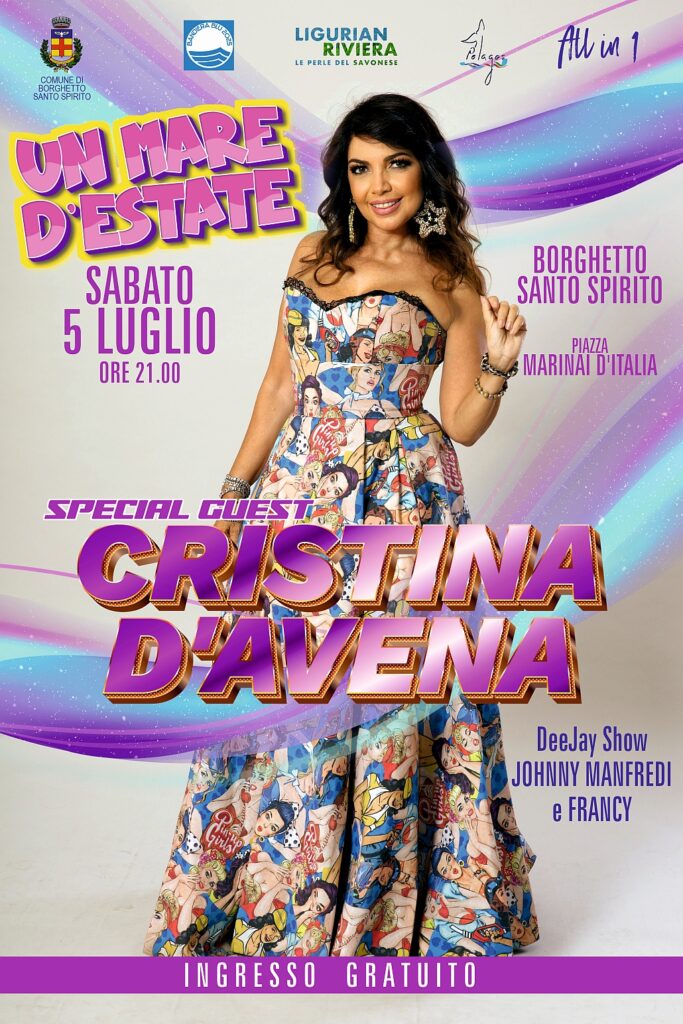 Locandina cristina d-avena a Borghetto