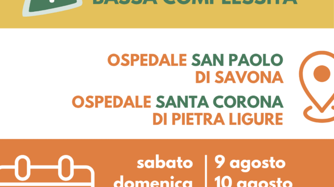 Ambulatori Bassa Complessità_Estate 2025