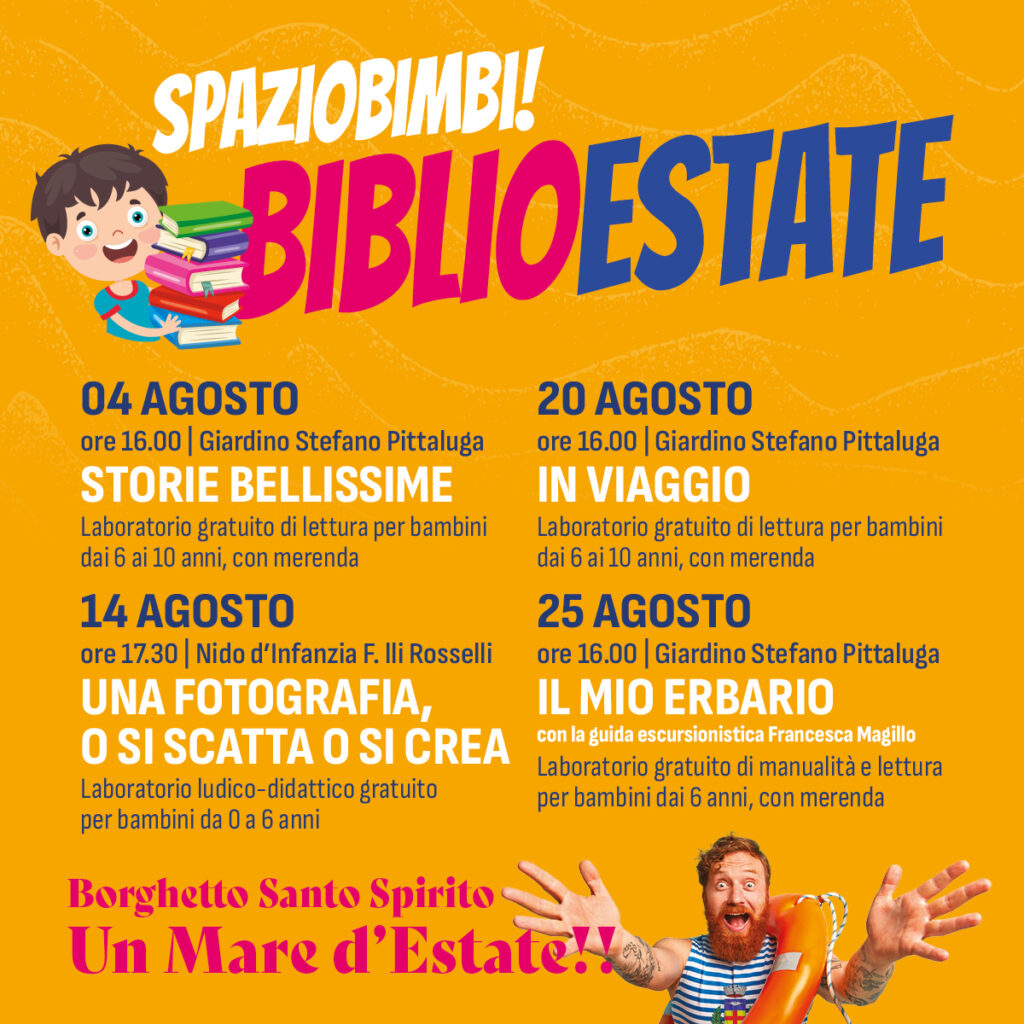 BORGHETTO SANTO SPIRITO Spazio bimbi Biblioestate