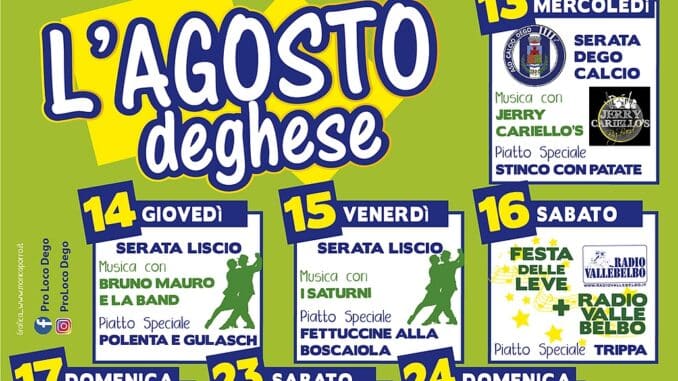 Locandina A3 festa a Dego 2024