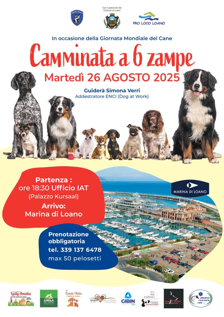 Locandina Camminata a sei zampe