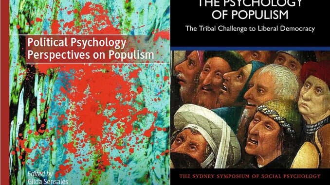 Copertine Political Psychology Perspectives on Populism e The Psychology of Populism