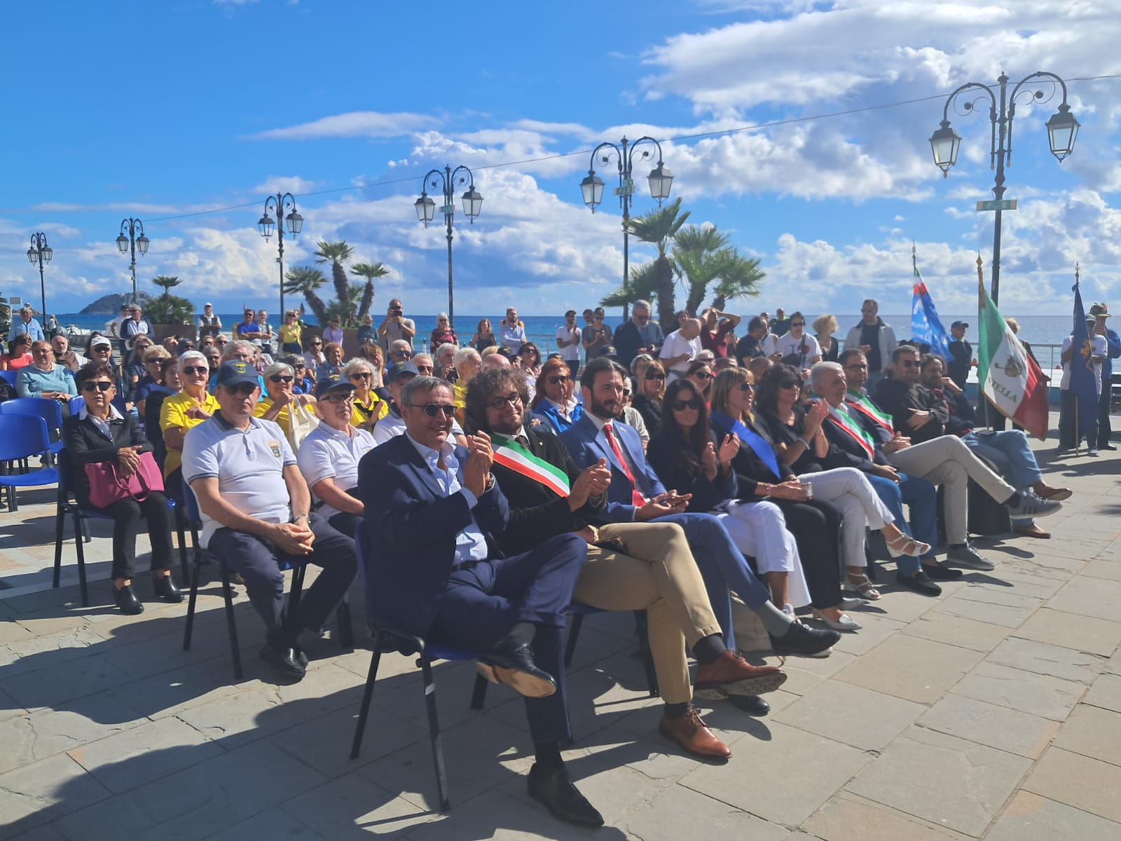 Inaugurazione della statua del Presidente Pertini