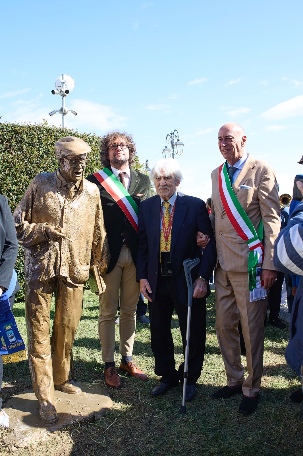 Inaugurazione della statua del Presidente Pertini