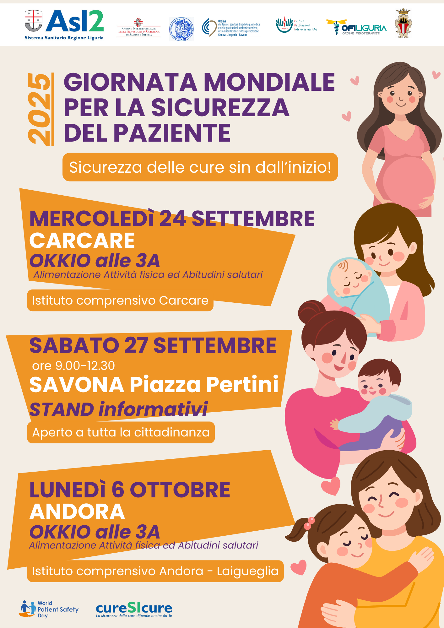 Locandina CureSicure 2025_Appuntamenti