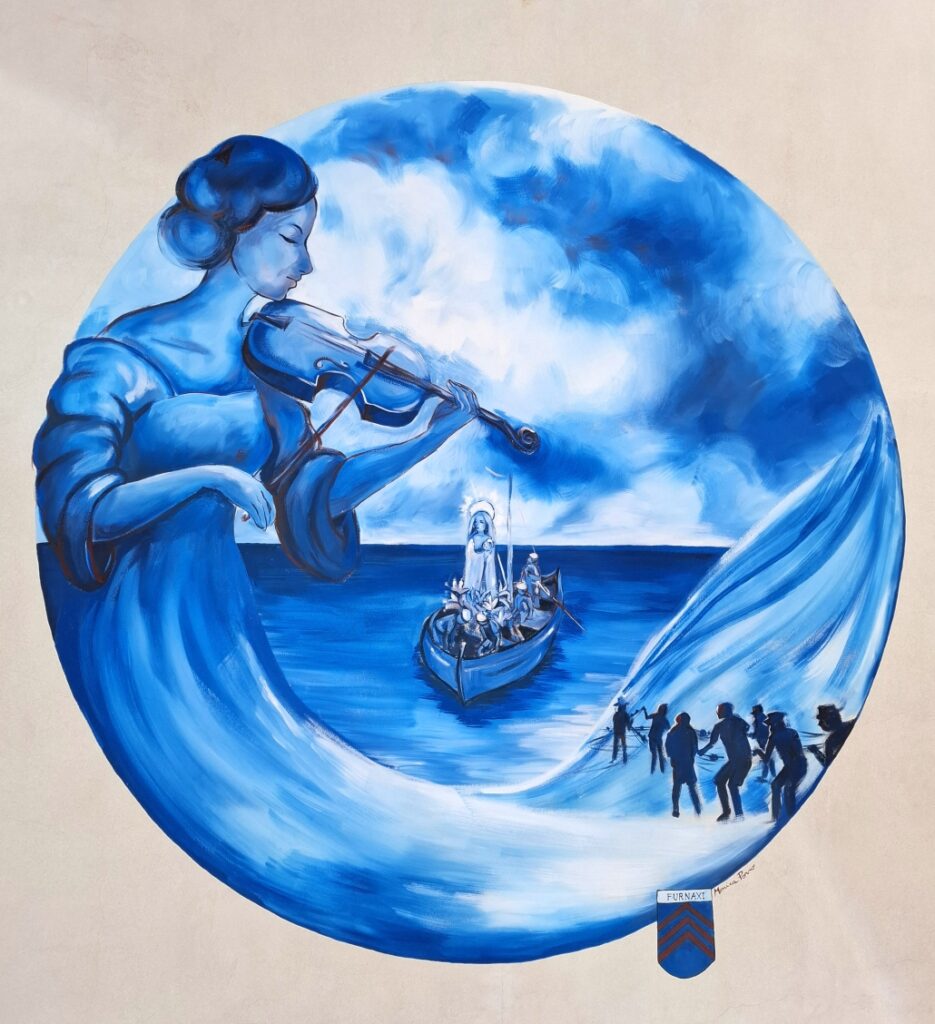murale a Savona di Monica Porro celebra il quartiere Fornaci