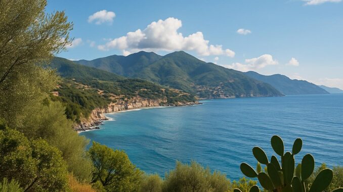 paesaggio della circolarità della costa - effe