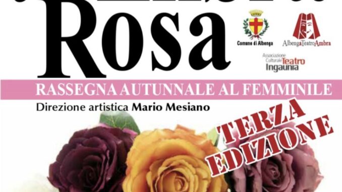 presentazione Ambra rosa teatro Albenga