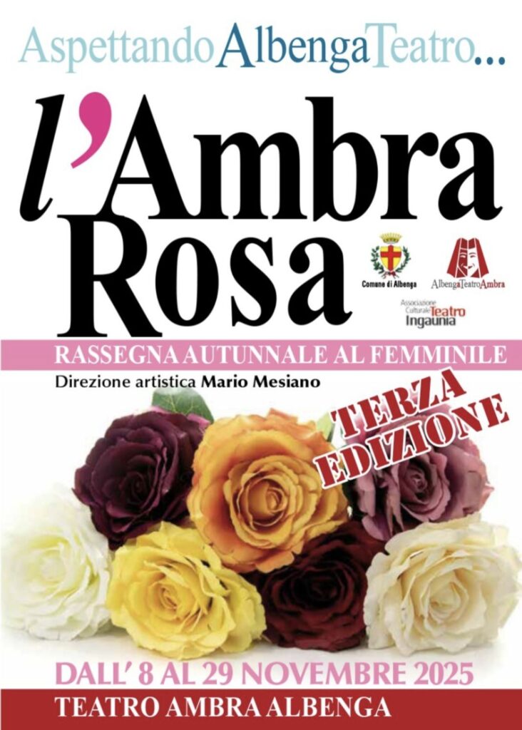 presentazione Ambra rosa teatro Albenga