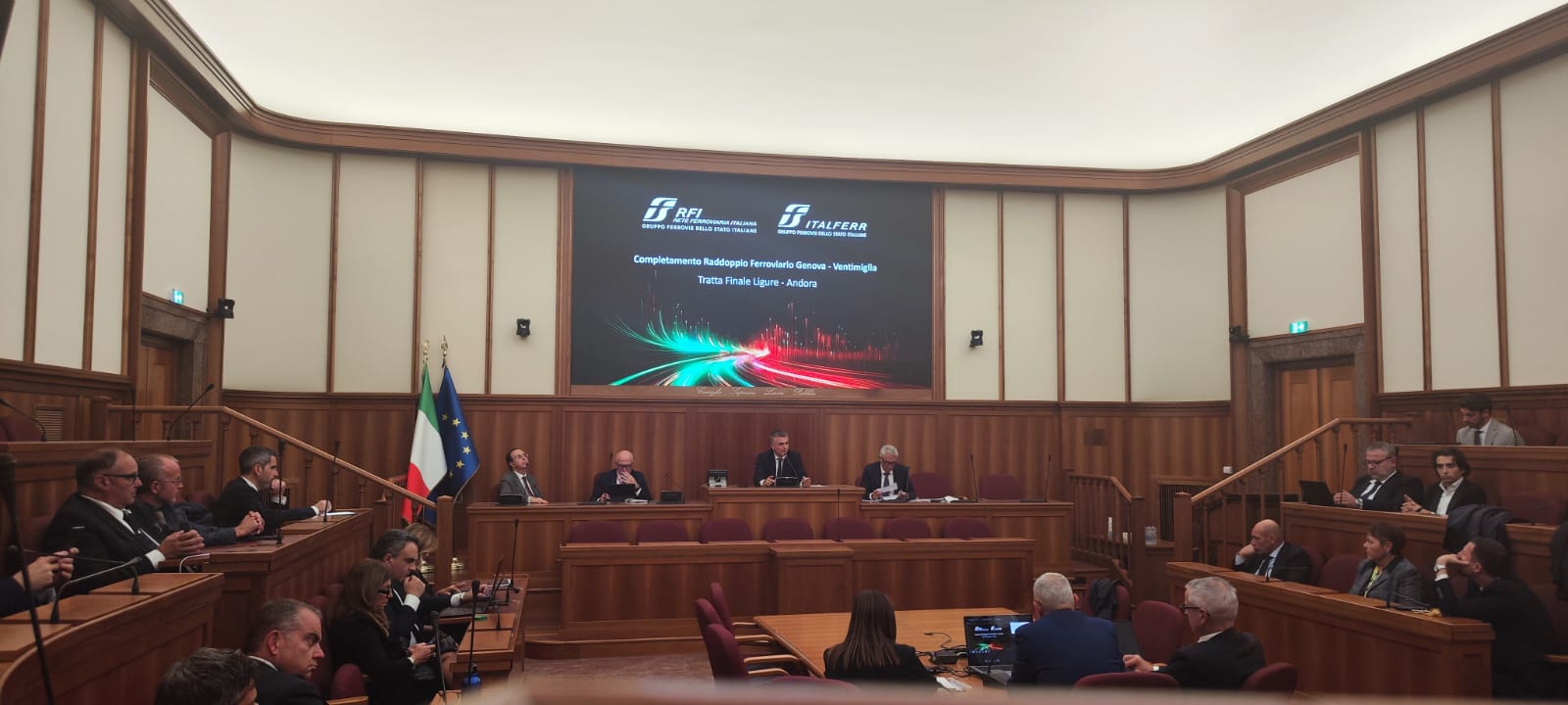 Incontro raddoppio ferroviario