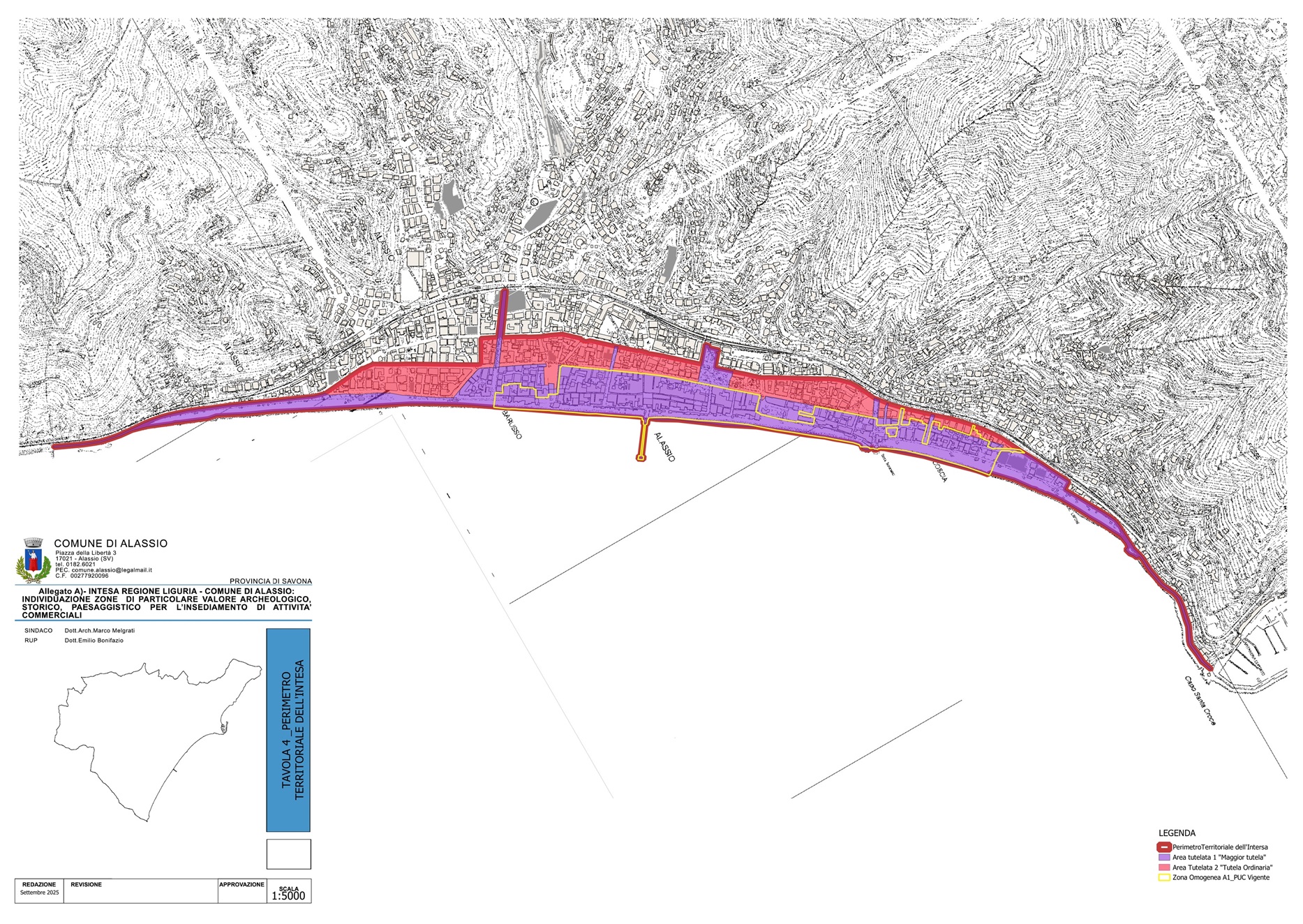 Mappa con aree perimetro territoriale Intesa