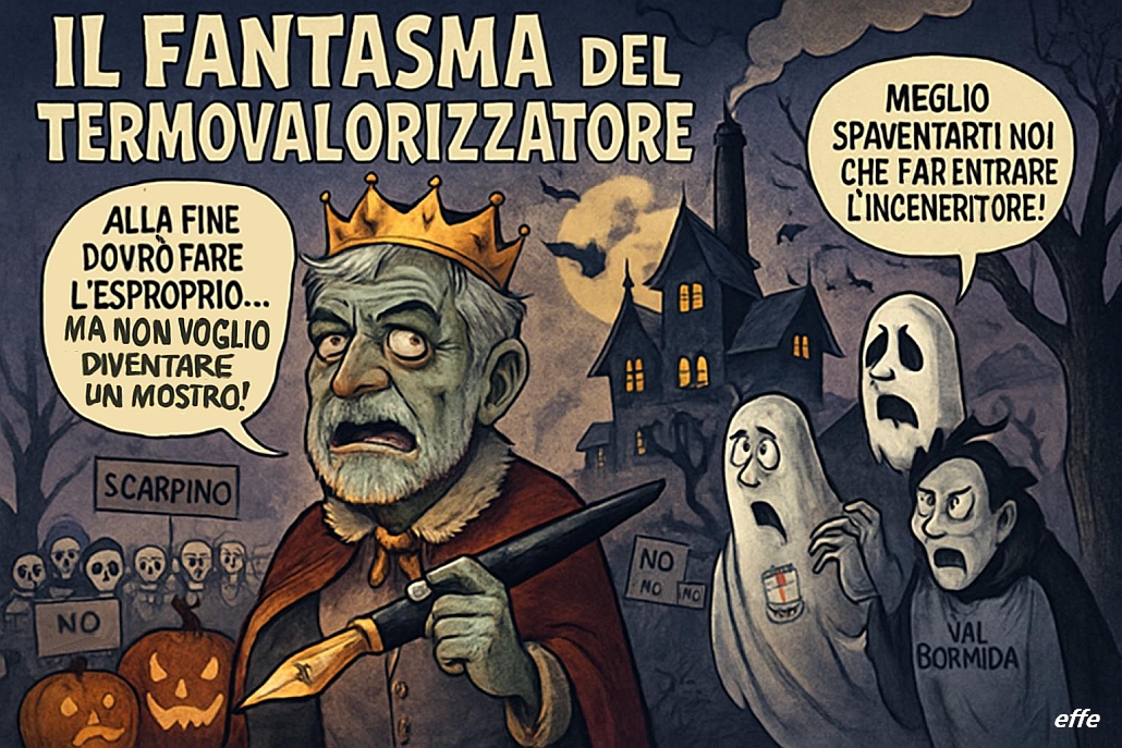 Notizie in punta di vignetta - Il fantasma del termovalorizzatore - effe