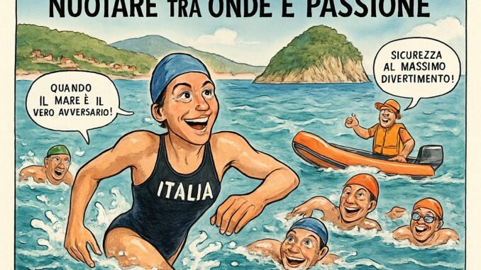 Notizie in punta di vignetta - Nuotare fra Onde e Passione- effe