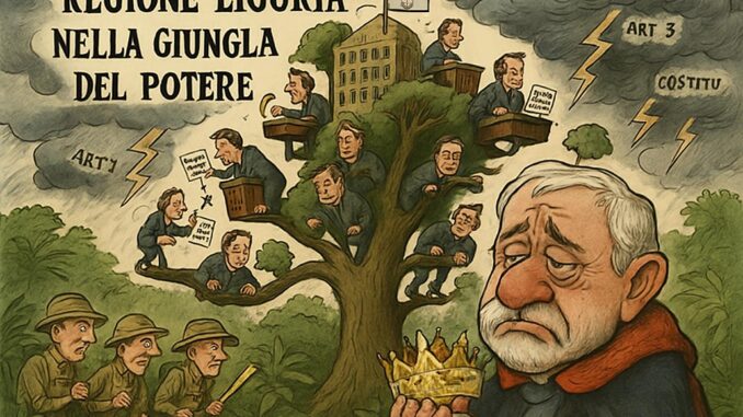 Notizie in punta di vignetta - Regione Liguria nella giungla del potere - effe