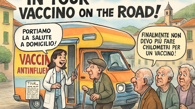 Notizie in punta di vignetta - Tour Vaccino on the Road- effe